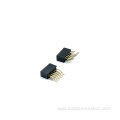 1.27mm Female header Dual Row Right Angle